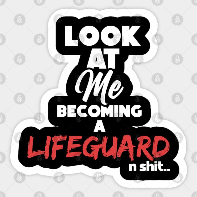 Becoming a lifeguard. Graduation gift Sticker by NeedsFulfilled